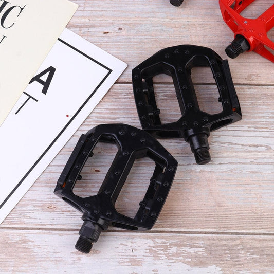 1 Pair Aluminium Alloy Bike Pedal Special Rolling Ball Pedal Multi-Purpose Bike Pedals Bike Pedal Accessory (Black Single Rolling Beads Style)