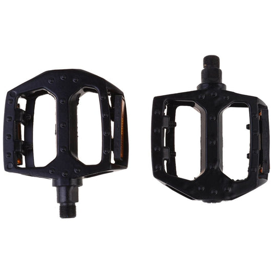 1 Pair Aluminium Alloy Bike Pedal Special Rolling Ball Pedal Multi-Purpose Bike Pedals Bike Pedal Accessory (Black Single Rolling Beads Style)