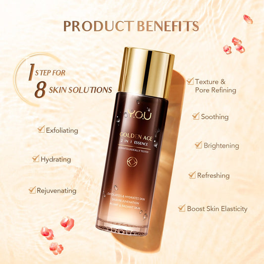 Y.O.U ,  Golden Age 2 in 1 Essence , 100 ML