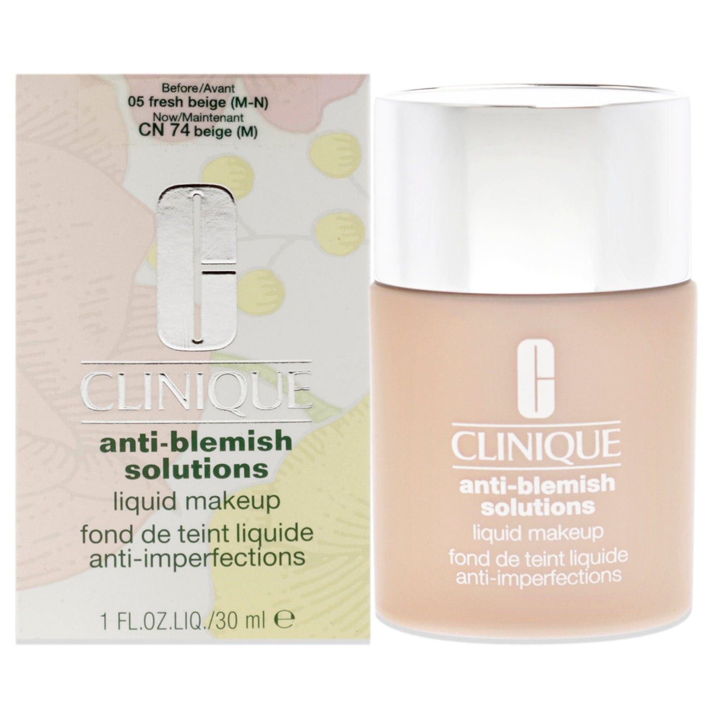 Anti-Blemish Solutions Liquid Makeup#05 Fresh Beige(MF/M)-Dry Comb. To Oily Skin by Clinique for Women - 1 oz Foundation