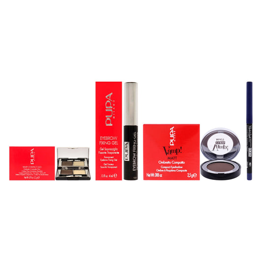 Vamp! Compact Duo and Matt Eyeshadow With Eyebrow Fixing Gel and Definition Eyes Kit