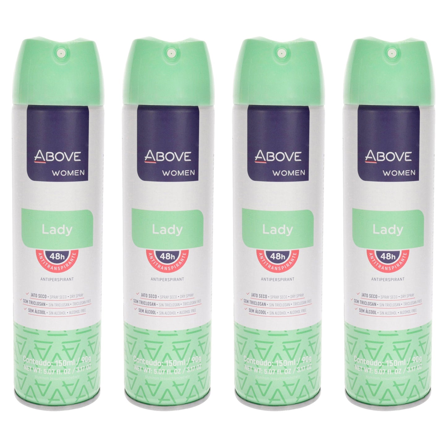 48 Hours Antiperspirant Deodorant - Lady - Pack of 4