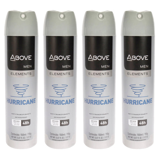 48 Hours Element Antiperspirant Deodorant - Hurricane - Pack of 4