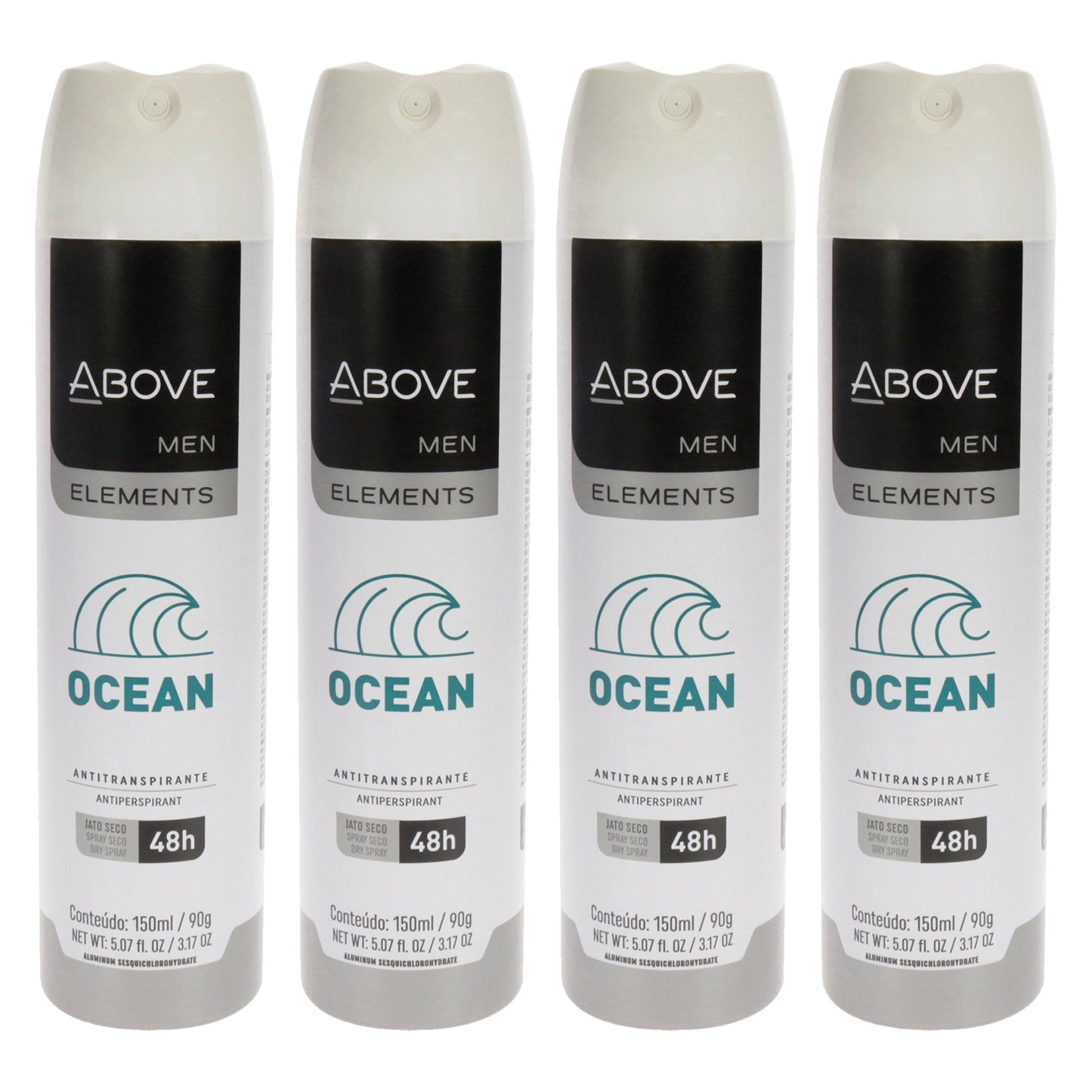 48 Hours Element Antiperspirant Deodorant - Ocean - Pack of 4