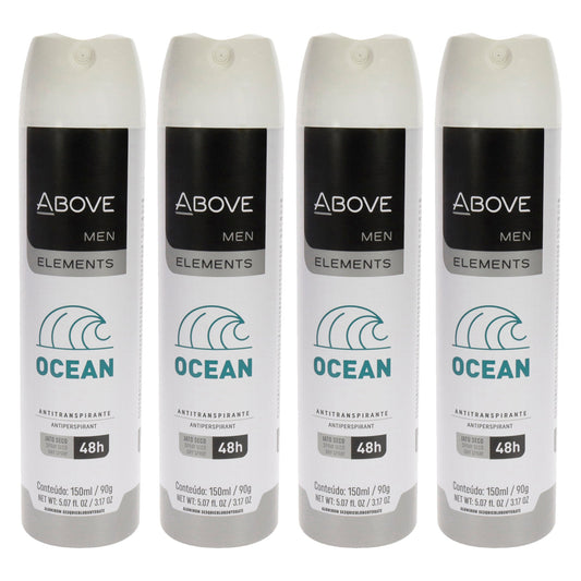 48 Hours Element Antiperspirant Deodorant - Ocean - Pack of 4