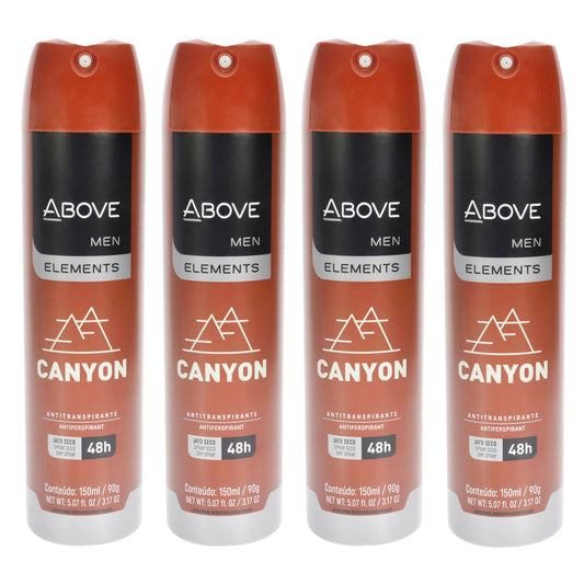 48 Hours Element Antiperspirant Deodorant - Canyon - Pack of 4