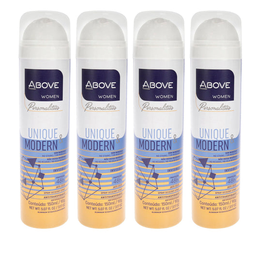 48 Hours Personalities Antiperspirant Deodorant - Unique and Modern - Pack of 4