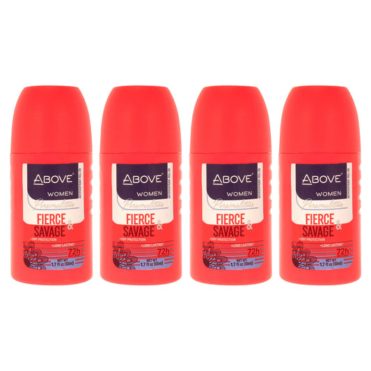 72 Hours Personalities Antiperspirant Deodorant - Fierce and Savage - Pack of 4