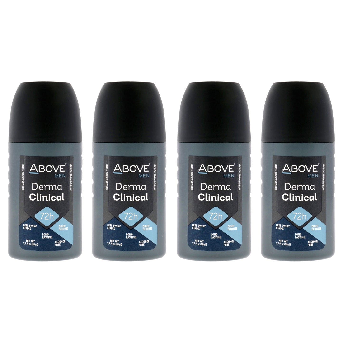 72 Hours Derma Clinical Antiperspirant Deodorant - Pack of 4