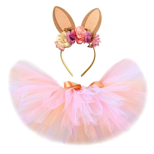 Girl's Clothing Skirt with Headband / 18 Months Easter Bunny Tutu Skirt